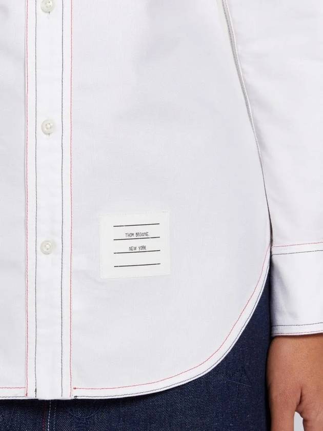 Classic Triple Stitching Oxford Shirt White - THOM BROWNE - BALAAN 3