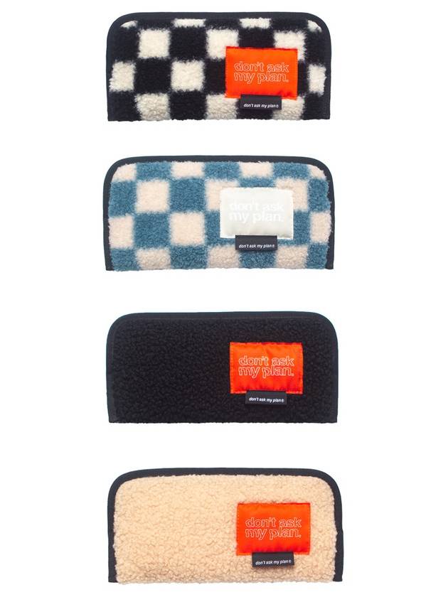 3 Way Boucle Checkboard Mini Bag Blue - DON’T ASK MY PLAN - BALAAN 5