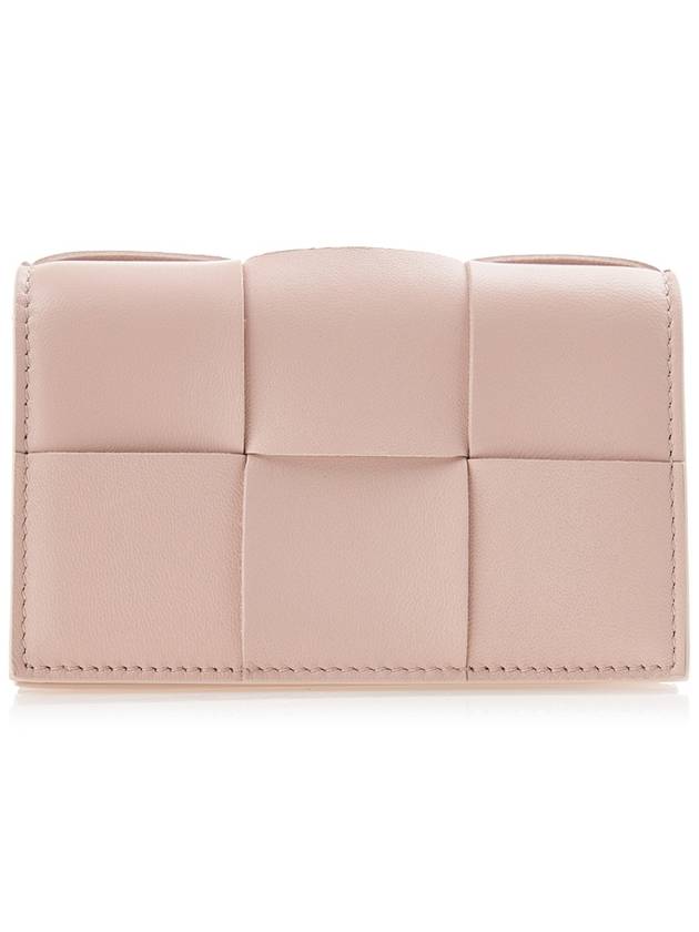 Intrecciato Flap Card Wallet Lotus - BOTTEGA VENETA - BALAAN 11