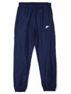 Club Lined Woven Tracksuit Navy - NIKE - BALAAN 4