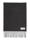 Iconic HA0700 CHARCOAL Cashmere Muffler Scarf - JOHNSTONS OF ELGIN - BALAAN 1