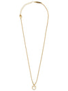 Gancini Crystal Necklace Gold - SALVATORE FERRAGAMO - BALAAN 4