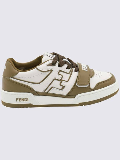 Women's Match Logo Lettering Low Top Sneakers Green - FENDI - BALAAN 2