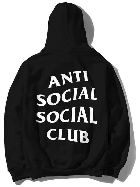 Mind Game Logo Cotton Hoodie Black - ANTI SOCIAL SOCIAL CLUB - BALAAN 2