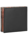 Men's Signature Stripe Half Wallet Black ANXA 1032w731 - PAUL SMITH - BALAAN 5