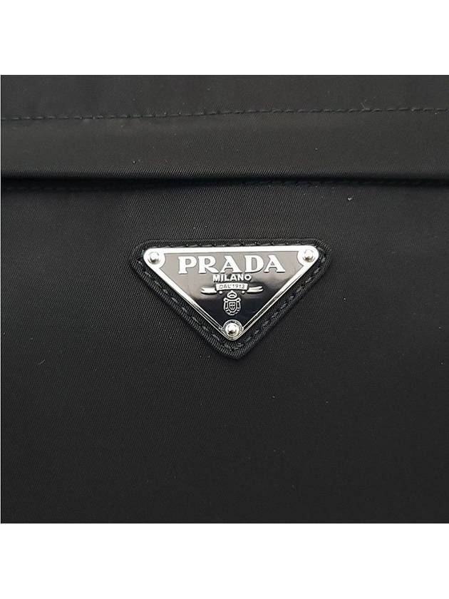 Triangle Logo Nylon Belt Bag Black - PRADA - BALAAN 9
