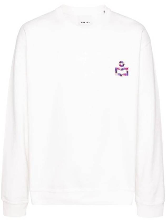 Mikoe Embroidered Logo Cotton Sweatshirt White - ISABEL MARANT - BALAAN 1