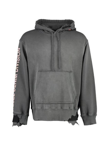 S-Macsrot Printed Hoodie Grey - DIESEL - BALAAN 1