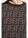 Men's Monogram Intarsia Knit Top Grey - FENDI - BALAAN 4