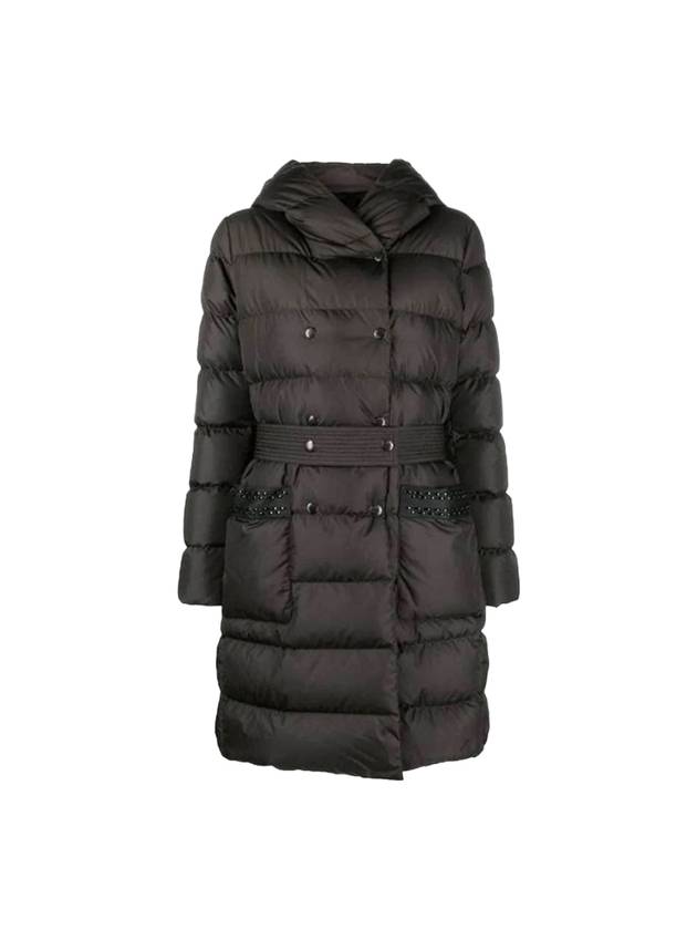 Aubigny Long Padding Black - MONCLER - BALAAN 1