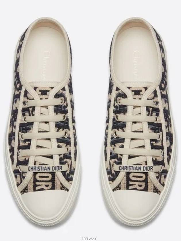 Walk'N'Dior Oblique Low Top Sneakers Navy - DIOR - BALAAN 4