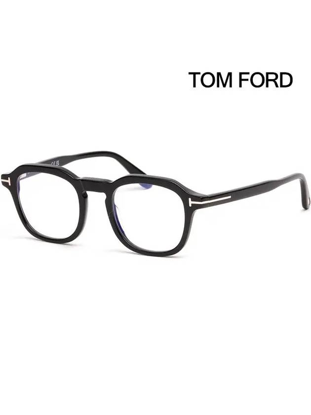 Blue light blocking glasses frame TF5836B 001 Eye protection horn frame - TOM FORD - BALAAN 1