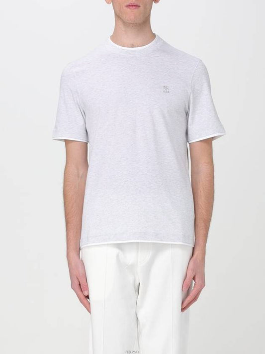 Cotton Short Sleeve T-Shirt White - BRUNELLO CUCINELLI - BALAAN 2