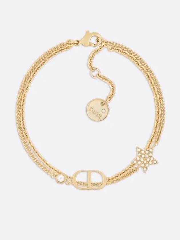 Women's Petite CD Double Bracelet Gold - DIOR - BALAAN.