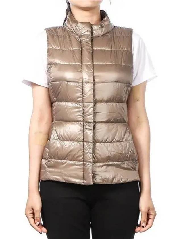 Giulia Slim Fit Down Padded Vest Dove Grey - HERNO - BALAAN 2