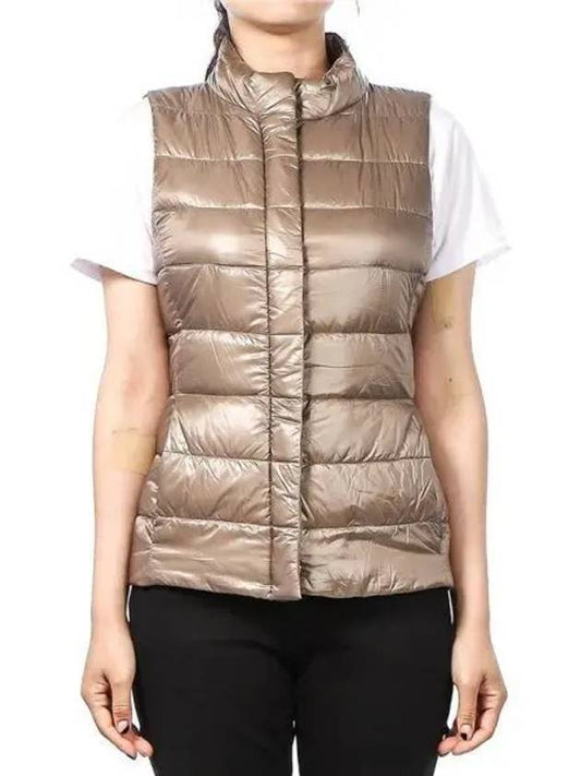 Giulia Slim Fit Down Padded Vest Dove Grey - HERNO - BALAAN 2