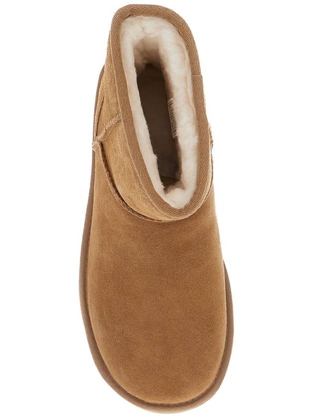 'Classic Mini Platform' Beige Ankle Boots With Platform In Suede Woman - UGG - BALAAN 4