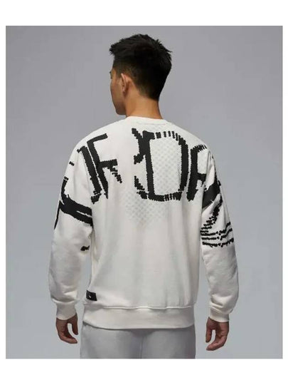 Jordan Flight Fleece LNY Crew Neck Sweatshirt White - NIKE - BALAAN 2