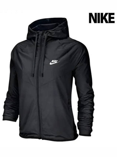 Women s Wind Runner Hooded Jacket Black - NIKE - BALAAN 2