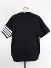 4 bar stripe waffle short sleeve 5 110 - THOM BROWNE - BALAAN 4