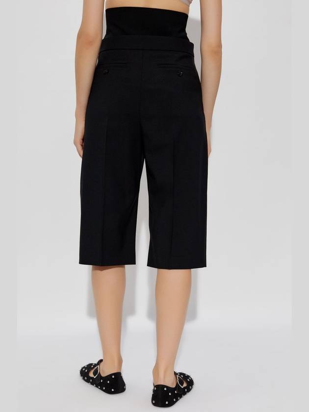 Alaïa Pleated Shorts, Women's, Black - ALAIA - BALAAN 4