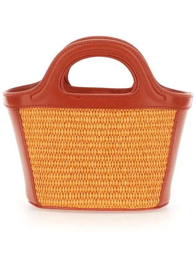 Rattan Micro Tropicalia Cross Bag Orange - MARNI - BALAAN 5