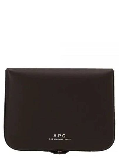 Josh Leather Coin Wallet Dark Brown - A.P.C. - BALAAN 2