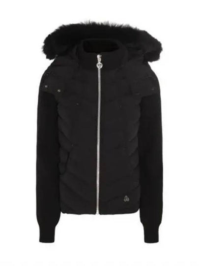 Valencia Hybrid Knit Shearling Padding Black - MOOSE KNUCKLES - BALAAN 2