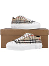 Vintage Check Boucle Low Top Sneakers Beige - BURBERRY - 11