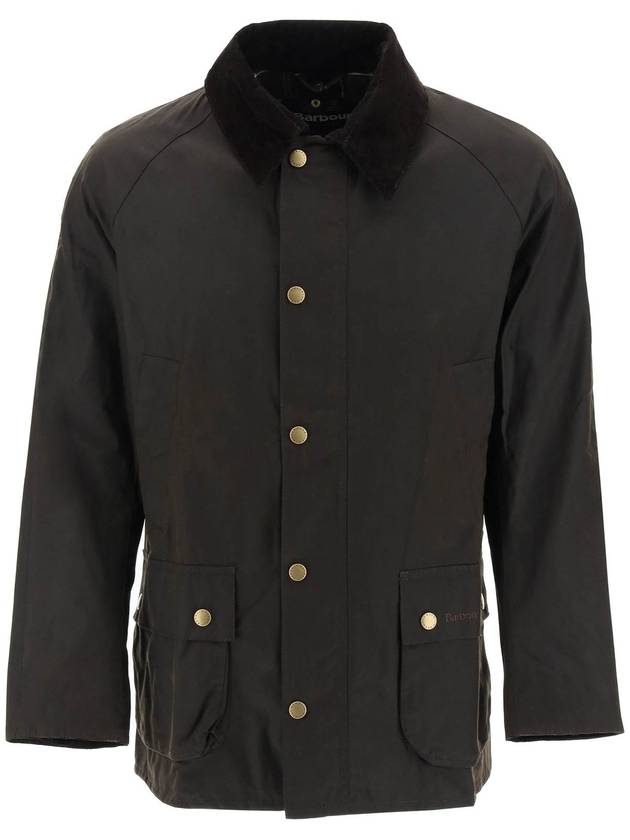 Ashby Wax Jacket Olive - BARBOUR - BALAAN 2