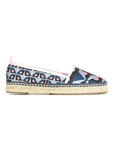 Women's Bag Bucks Jacquard Espadrilles Blue - FENDI - BALAAN 1