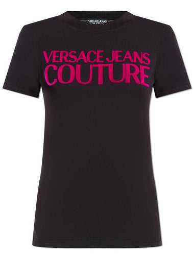 Versace Jeans Couture T-shirt With Logo, Women's, Black - VERSACE - BALAAN 1