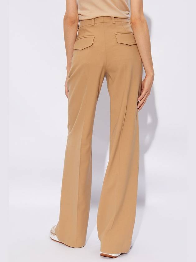 Signature Leg Straight Pants Beige - CHLOE - BALAAN 5