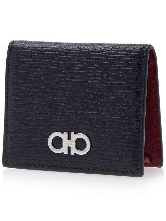 Gancini Logo Coin Wallet Black - SALVATORE FERRAGAMO - BALAAN 3