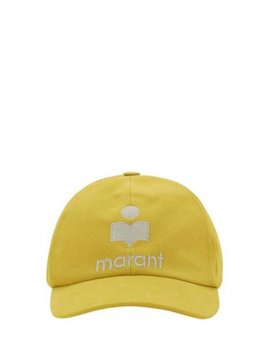 Tyron Logo Cotton Ball Cap Yellow - ISABEL MARANT - BALAAN 1