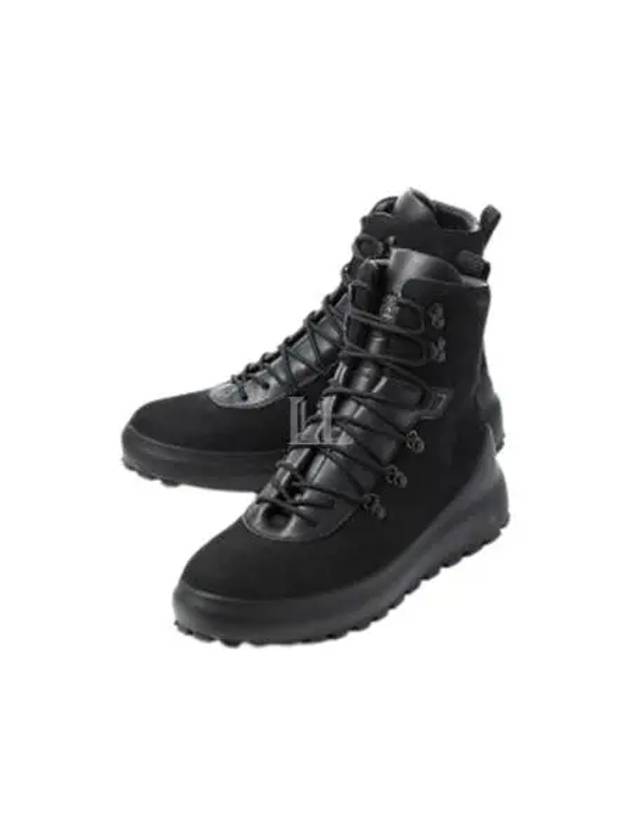 Hiking Leather Walker Boots Black - STONE ISLAND - BALAAN 2