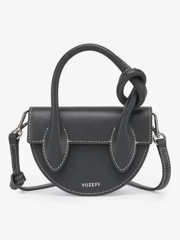 Mini Pretzel Tote Bag Black YUZCOHBMPRZ00 - YUZEFI - BALAAN 1