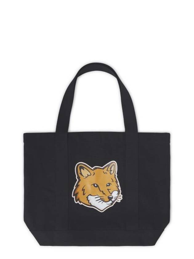 Fox Head Print Tote Bag Black - MAISON KITSUNE - BALAAN 2