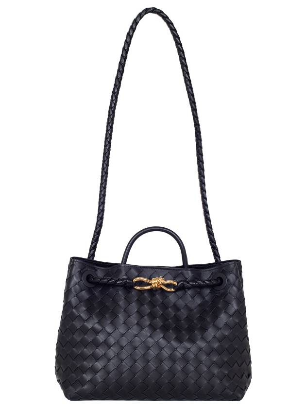 Andiamo Medium Tote Bag Black - BOTTEGA VENETA - BALAAN 6