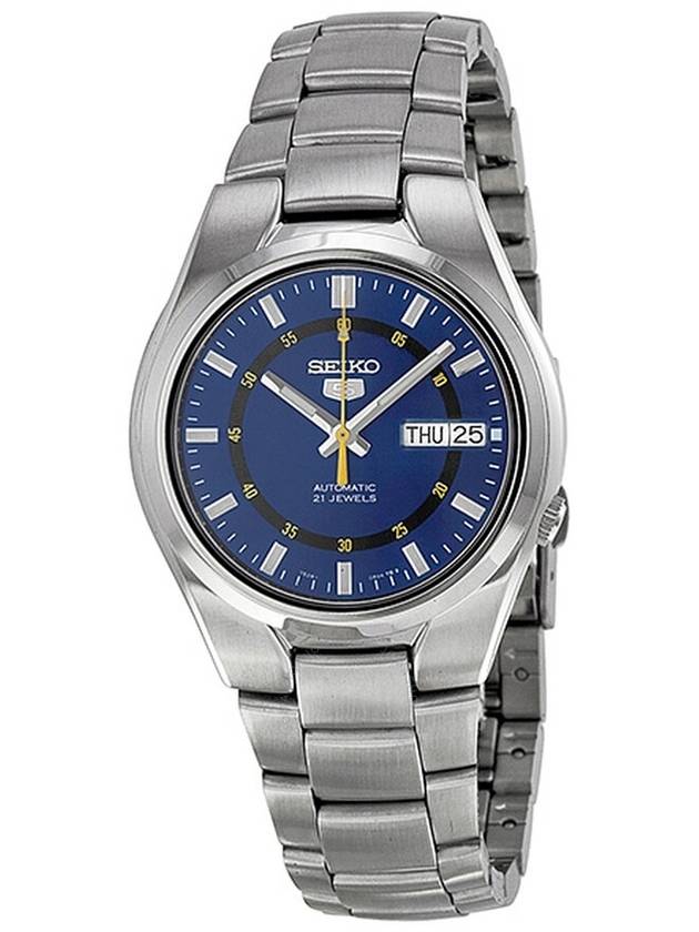 Seiko 5 Automatic Blue Dial Stainless Steel Men's Watch SNK615K1 - SEIKO - BALAAN 1