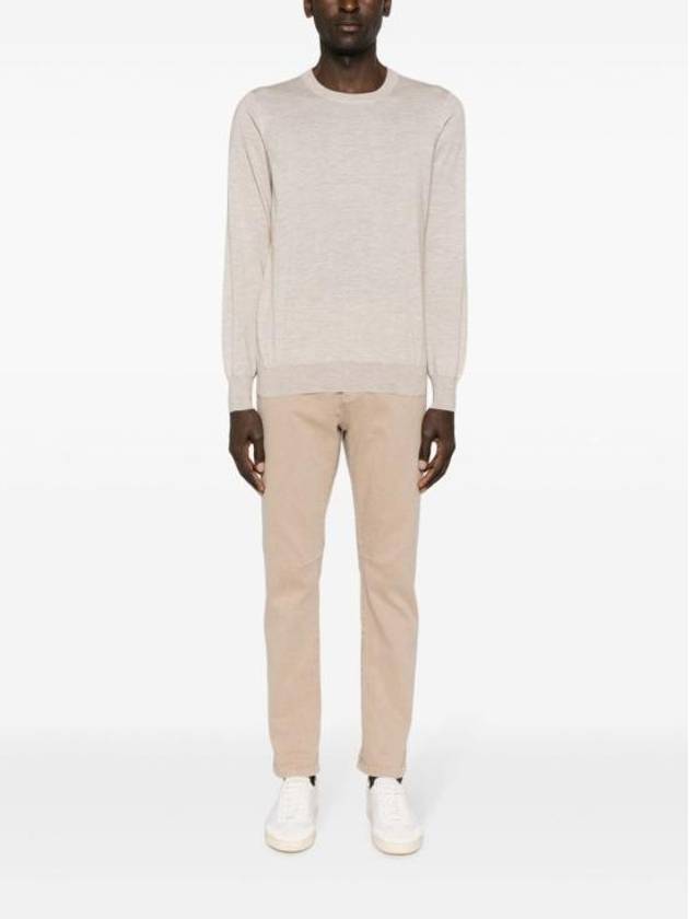 Wool Cashmere Knit Top Beige - BRUNELLO CUCINELLI - BALAAN 4