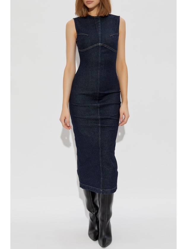 Sportmax Denim Dress Geranio, Women's, Navy Blue - MAX MARA SPORTMAX - BALAAN 3