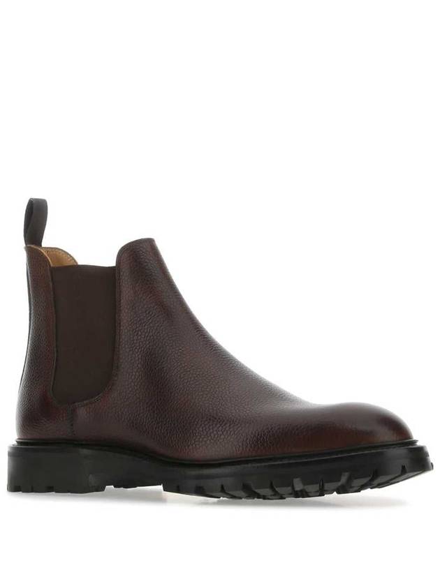 Scotch grain leather Chelsea boots dark brown - CROCKETT & JONES - BALAAN 3