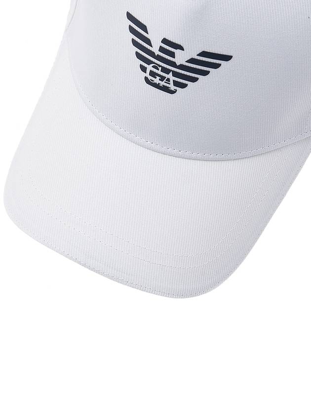 Eagle Logo Ball Cap White - EMPORIO ARMANI - BALAAN 8