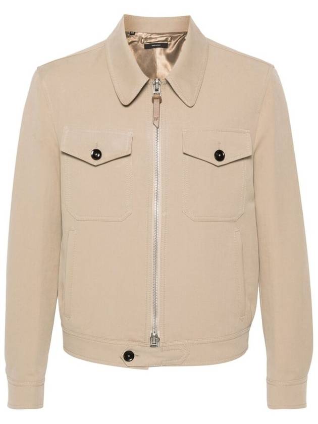 Cotton Twill Jacket FMC049F23OBS010JB255 - TOM FORD - BALAAN 1