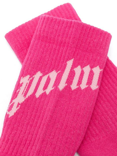 Curved Logo socks - PALM ANGELS - BALAAN 2