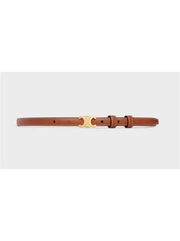 Teen Triomphe Calfskin Belt Tan - CELINE - BALAAN 4