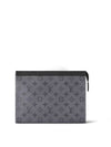 Monogram Eclipse Reverse Pochette Voyage MM Pouch Bag Grey - LOUIS VUITTON - BALAAN 3