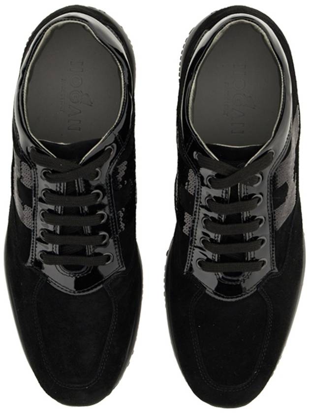 interactive low top sneakers all black - HOGAN - BALAAN 7