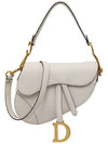 Women s M0455CBAA M030 Latte Grain Saddle Strap Shoulder Bag - DIOR - BALAAN 1